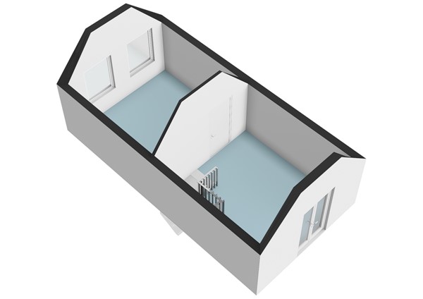 Floorplan - Herenstraat 27, 2313 AD Leiden